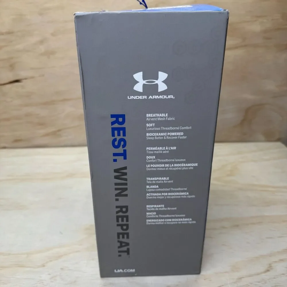 NEW Under Armour Athlete Recovery Bedding TWIN XL Sheet Set White 1325133 100